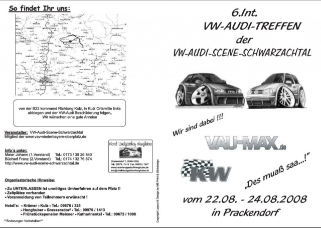 6. Int. VW Audi Treffen der VW-AUDI-Scene-Schwarzachtal