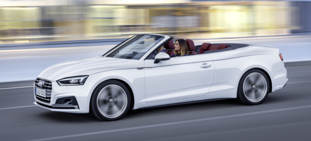 Oben ohne in den Sommer 2017: Das neue Audi A5 kommt im Frühling 