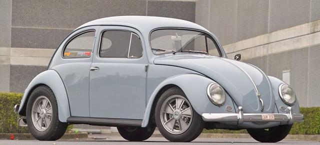 Ovali aber oho! Klassisch getunter 1956er VW Käfer: In dem keilen 56er Käfer stecken 103 PS