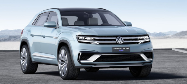 Zwischenschritt – VW zeigt US-SUV zwischen Tiguan und Touareg : Weltpremiere des VW Cross Coupé GTE auf der NAIAS in Detroit