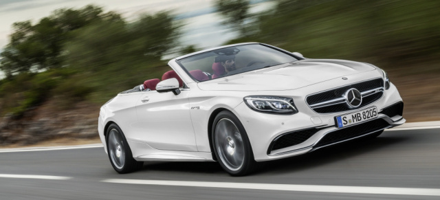 IAA 2015 - Offener Luxus von Mercedes-Benz mit bis zu 585 PS: Die S-Klasse wird zum viersitzigen Cabrio