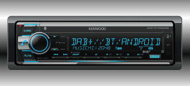 Neues Spitzenmodell unter den Kenwood DAB-Autoradios: Der Kenwood KDC-X7100DAB mit Digitaltuner, Bluetooth und top Smartphone-Komfort