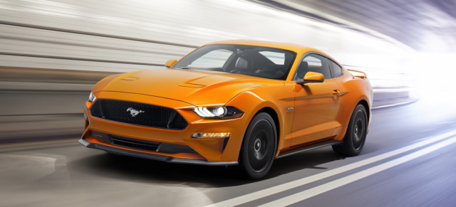 Facelift für den Ford Mustang - Mehr Leistung und schlankeres Design : Das ist der neue 2018er Ford Mustang