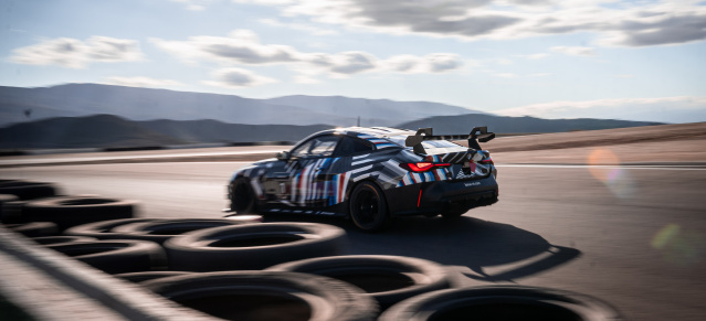 BMW M4 GT4 in der Testphase: Neuer Kundensport-Rennwagen von BMW kommt mit H&R-Fahrwerk!