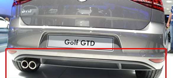 Originaler VW Golf 7 Diffusor als Nachrüstung: Sportlicher Look am Heck für den Golf 7 zum Nachrüsten