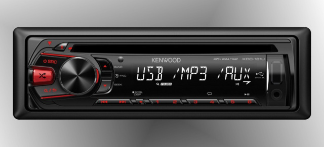 Große Displays, mehr Features: Kenwood präsentiert die ersten Autoradios für 2014: Die brandneuen Kenwood-CD-Receiver KDC-161, KDC-261 und KDC-361 der 100-Euro-Klasse überzeugen durch Klang, mehr iPhone-Funktionen und Top-Bedienung