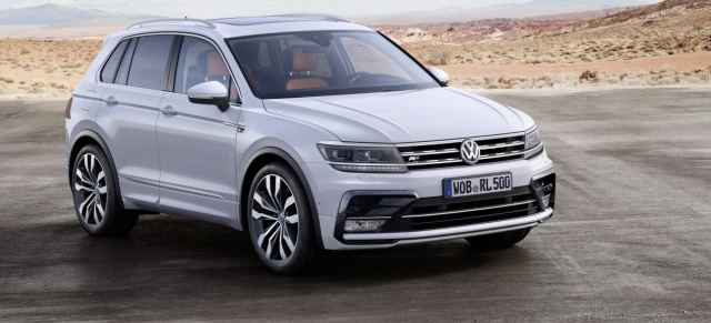 IAA 2015: Weltpremiere des neuen VW-SUV : Präsentation des neuen Tiguan auf dem Volkswagen Konzernabend 