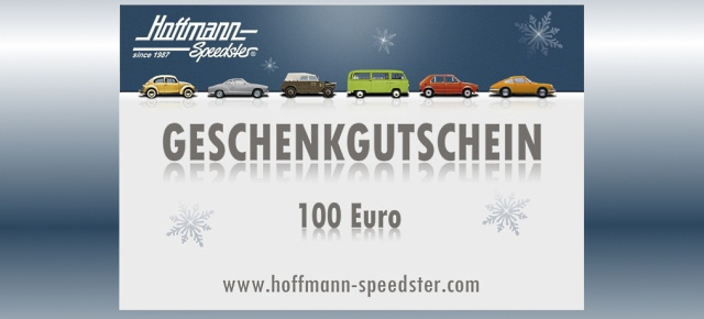 Türchen Nr. 15 | VAU-MAX Adventskalender 2018: Warengutschein über 100 Euro von Hoffmann Speedster