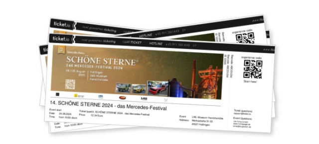 14. SCHÖNE STERNE, 24./25. August 2024, Hattingen/Ruhr: Der Vorverkauf für das große Mercedes-Festival ist gestartet