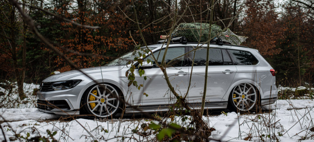 Diesen Passat RS findet nicht nur der Weihnachtsmann geil: Geschenke-Lieferung mit fünf Zylindern, Audi RS3-Motor und 500 PS