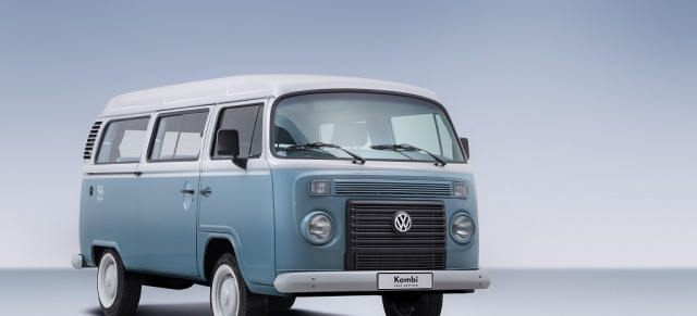Tschüß Bulli: VW stellt T2 Bus ein : Abschied mit Sonderserie: Volkswagen do Brazil verabschiedet den Kombi mit einer auf 600 Exemplare limitierten "Last Edition".