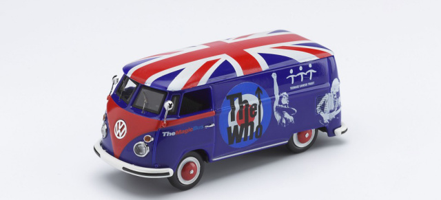 Last Minute-Weihnachtsgeschenk:  Magic Bus jetzt als Modell: T1-Bulli im The Who-Design in zwei Größen erhältlich