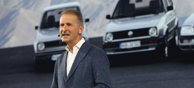 Verschärfung der EU-Klimaziele: VW-Konzern-Boss Diess: "Volkswagen ist vorbereitet & geht beim Wandel voran. Es werden neue Arbeitsplätze entstehen!"