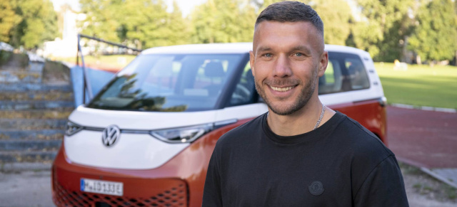 Ex-Nationalspieler und VWN arbeiten zusammen: Lukas Podolski wird Markenbotschafter für VW Nutzfahrzeuge
