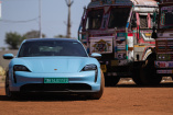 Die Autohersteller sehen in Indien viel Potential: Mit dem Porsche Taycan auf der Suche nach der indischen Elektromobilität