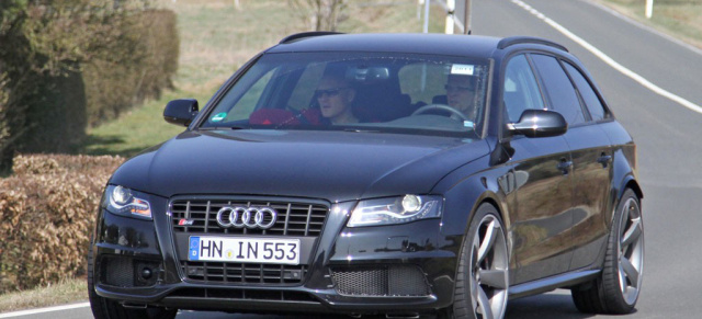 Erster Auftritt des neuen Audi RS4 Modell 2013 (Typ 8K): Unser Erlkönig-Jäger erwischt die nächste Generation des Audi RS4
