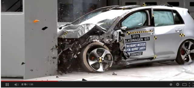 VIDEO: Hier zerlegt es einen Golf 7 GTI: Der aktuelle Golf, BMW 2er und Audi A3 in einem etwas anderen Crashtest