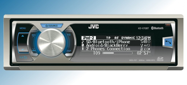 Neuer 1-DIN Digital-Media-Receiver JVC KD-X70BTE mit Bluetooth und SD-Kartenslot: Vielseitige Audioquellen: RDS-Tuner, SD/SDHC-Karten, Smartphone, iPod/iPhone, Dual-USB- und AUX-Anschluss