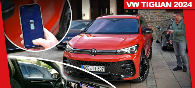 VW Parkassistent "Park Assist Pro": So funktioniert das Einparken per Handy beim neuen VW Tiguan 3 & Passat B9