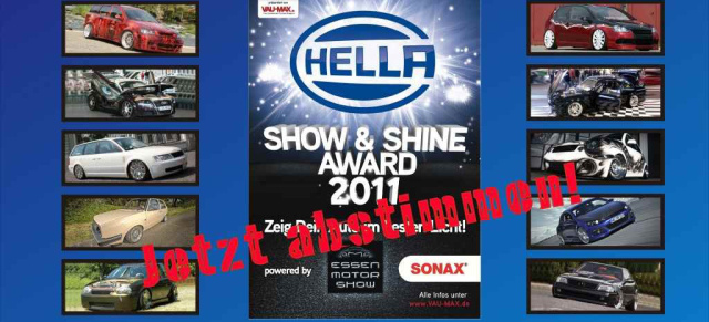 Die Wahl ist gelaufen!!!! Wer gewinnt den HELLA SHOW & SHINE AWARD 2011 - Stimmt jetzt ab: Heute Abend präsentieren wir Euch die Gewinner!!