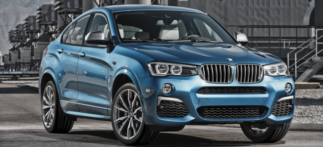Reichlich Dampf für den BMW X4 (2015): Neues Top-Modell: BMW X4 M40i 