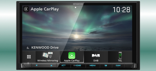 Kabelloses In-Car-Infotainment: Neuer Kenwood Multimedia-Receiver mit integriertem WLAN-Modul für Wireless CarPlay und Android Wireless Mirroring