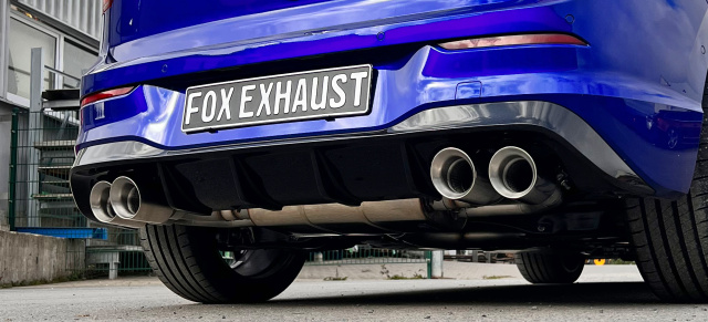 Eintragungsfreie Klappen-Abgasanlage als Alternative: FOX Sportauspuffanlagen für den VW Golf 8 R