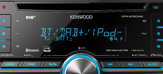 Klangstark & störungsfrei: DAB-Genuss in allen Preisklassen : Drei neue Kenwood-DAB-Autoradios mit top Digital-Empfang