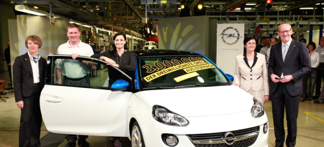 3 Millionen Opel aus Eisenach: Herzlichen Glückwunsch Opel Werk Eisenach, es ist ein Adam.