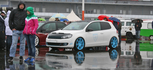 Wasser-Fest: VW Blasen 2011 - So nass wie nie!: Regen-Party am EuroSpeedway Lausitzring
