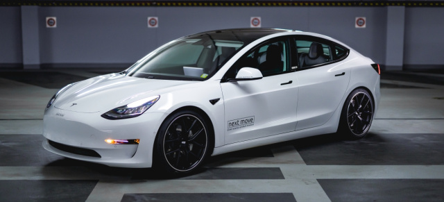Tesla-Tuning aus Fichtenberg: KW-Gewindefahrwerk für´s Model 3