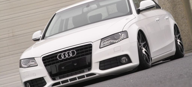 Die weiße Pracht - Audi Tuning "made in belgium": Mit wenig ein König: 2008er Audi A4 (B8)