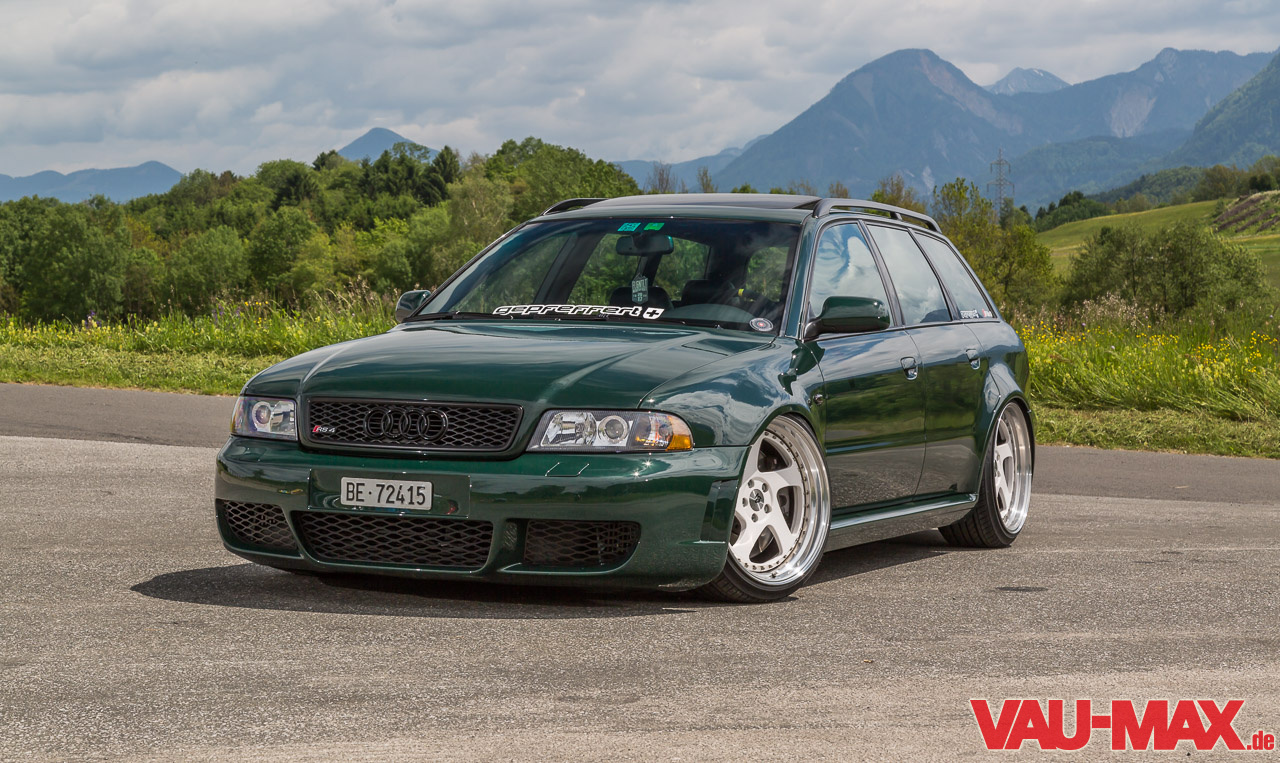 Gipfelst 252 Rmer In Goodwood Green Tierisch Tiefer Audi Rs4