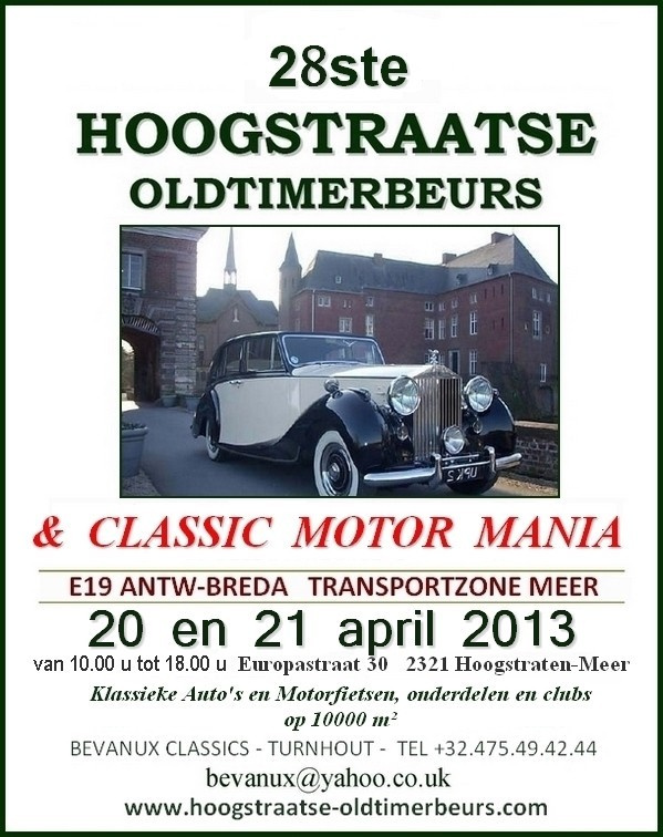 28. Hoogstraatse Oldtimerbeurs & Classic Motor Mania