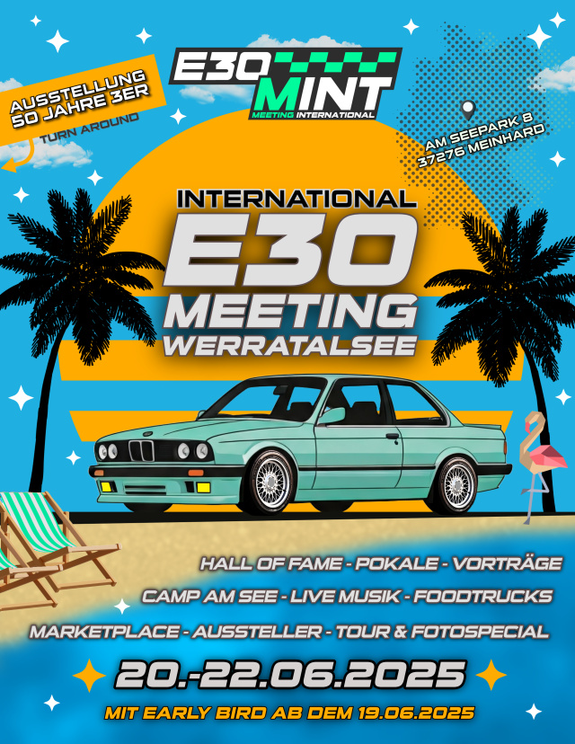 E30 MEETING INTERNATIONAL 2025 am Werratalsee