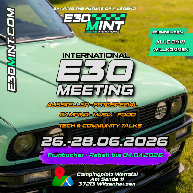 E30 MEETING INTERNATIONAL - 26.-28.06.2026 - Werratal - E30MINT