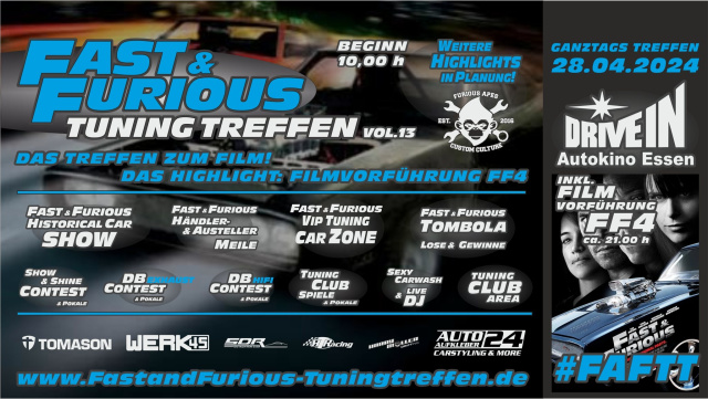 NEUER TERMIN Fast and Furious Tuning Treffen