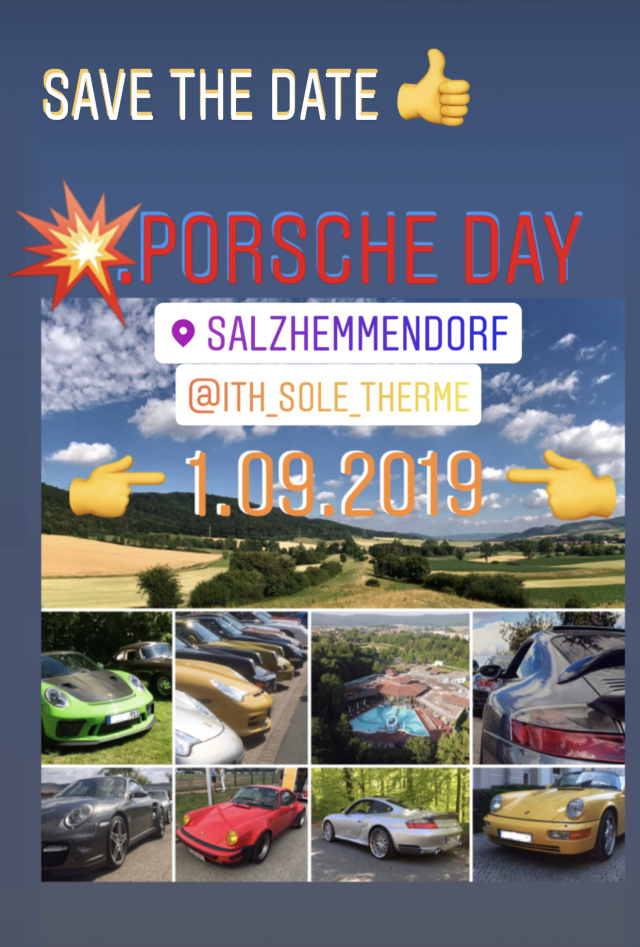 Porsche Day „Weserbergland“ alle Baureihen sind Willkommen !