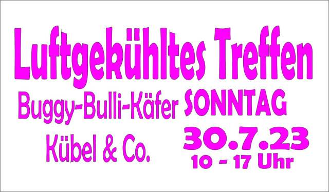 Buggy Bulli Kübel Treffen 2023