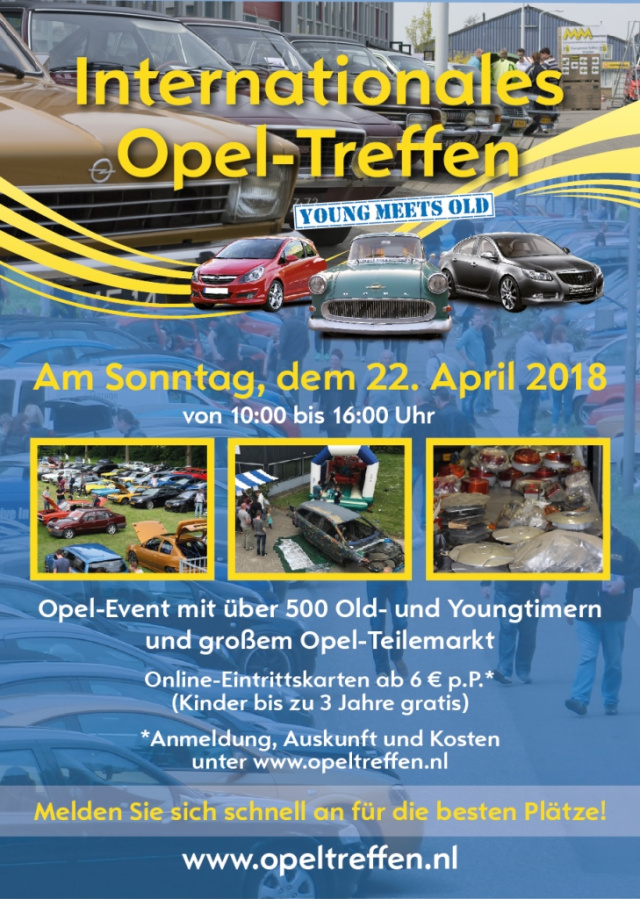 Internationales Opel-Treffen am 22. April 2018 