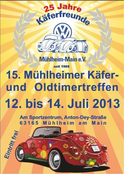 15. Käfer- und Oldtimertreffen Mühlheim am Main