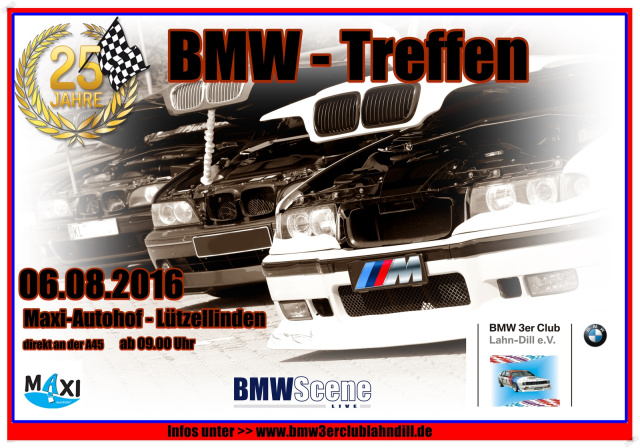 25. Jubiläums BMW-Treffen vom 3er BMW Club Lahn-Dill