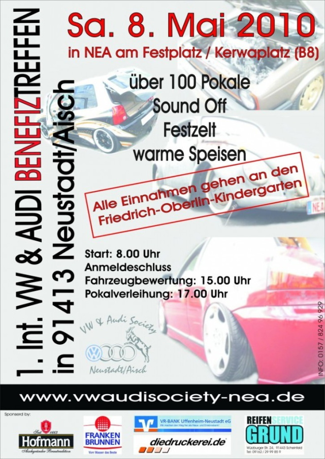 1. VW- & Audi-Benefiztreffen der VW & Audi Society Neustadt-Aisch