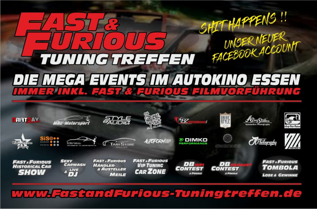 VERSCHOBEN Fast and Furious Tuning Treffen