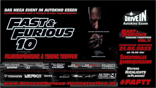 NEUER TERMIN: Fast and Furious Tuning Treffen