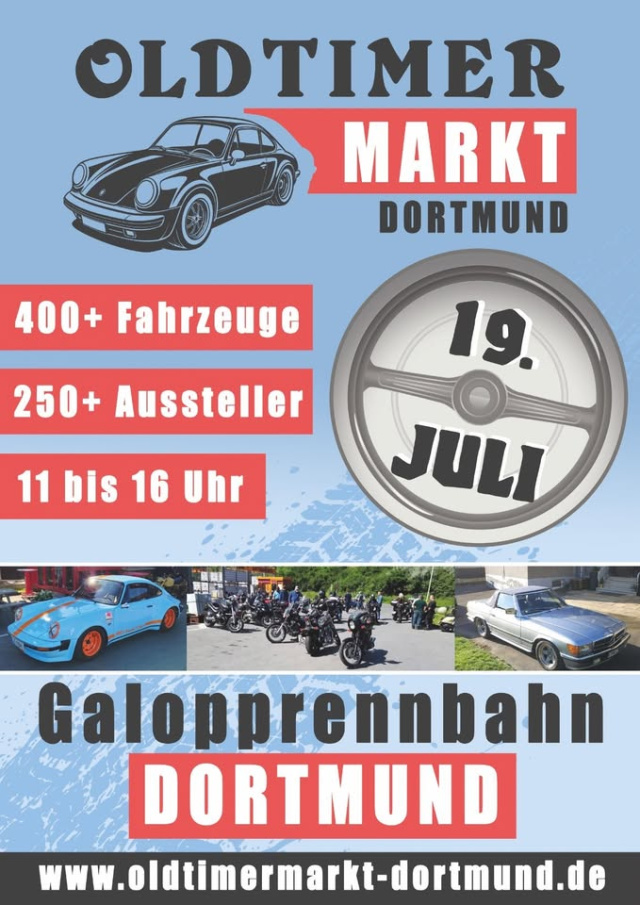 Oldtimermarkt an der Galopprennbahn Dortmund
