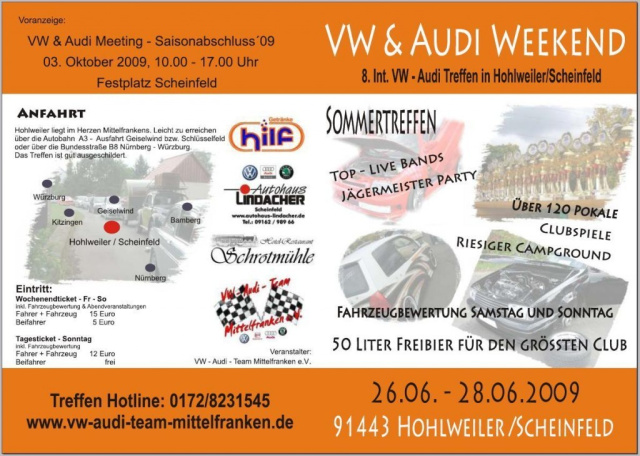 VW Audi Weekend Hohlweiler/Scheinfeld