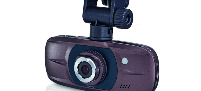 Fahrten gestochen scharf gefilmt: Neue Audiovox Dashcam DVR 300 HD-GPS: Kompakte Abmessungen, Full HD mit 1080p und 30 Frames per Second 