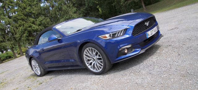 So fährt der Mustang mit 4-Zylinder-Turbo und V8: Fahrbericht: Erster Ausritt im neuen 2015er Ford Mustang 