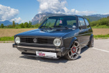 Einser Schüler: Abarth-Räder und moderner Lack am verfeinerten VW Golf 1